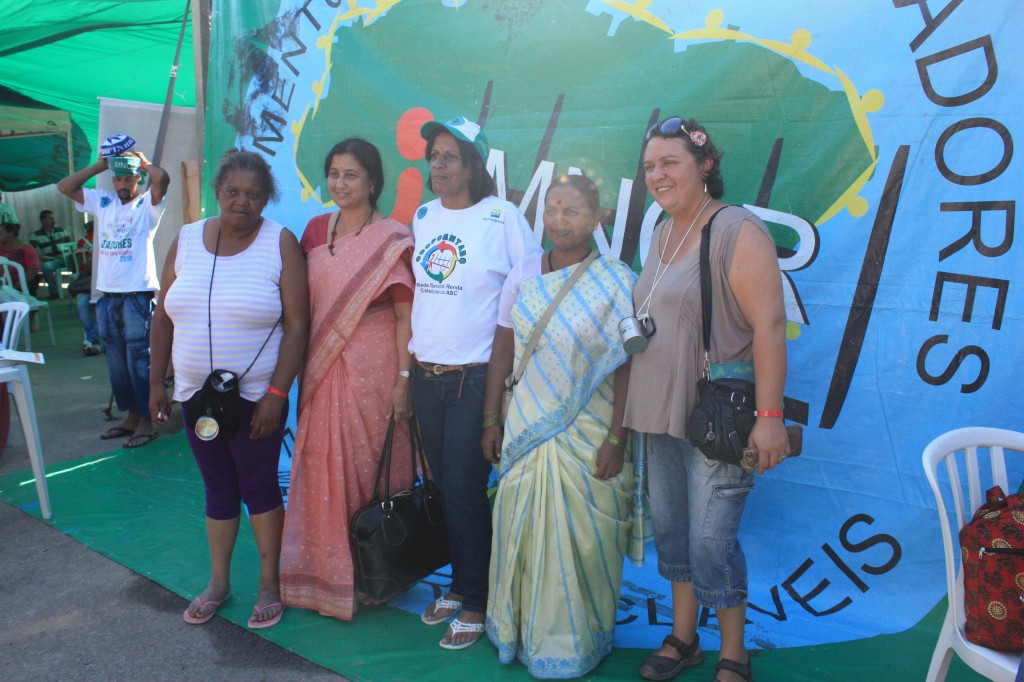 Indian waste pickers with Brazilian waste pickers