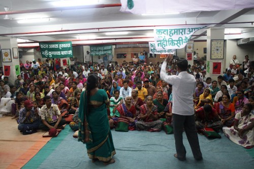 foto - national convention - credit alex Waste pickers from across India and from around the world participate in the National Convention.