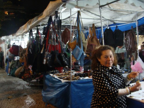 Rio de Janeiro street vendor that lost her license. 