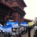 Waste workers campaign in Nepal.