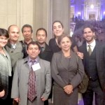 Inclusive waste management supporters: Christie Keith of GAIA, Manuel Rosaldo of UC Berkeley, Silvio Ruiz Grisales of ANR Colombia, Federica Parra and Lucia Fernandez of WIEGO, Nelly Mogollon of the Bogotá municipal government.
