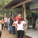 At the Sala Verde, or Green Room, where the environment department of Diadema took the delegation first for a reception presentation about the workings of Diadema's waste management program. Photo credit: WIEGO.