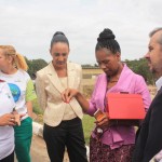 Cooperlimpa representatives with South African delegates Mamosa Afrika, Nolwazi Cobbinah, and Pamela Nyuswa.