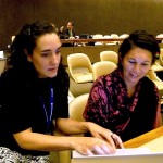 Preparing the speech to be delivered at the plenary. Photo: Alex Cardoso.