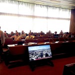 Audience members during the waste pickers' delegation's presentation. Photo: Harshad Barde.
