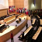 Nohra Padilla presenting at the Workers' Committee. Photo: Harshad Barde