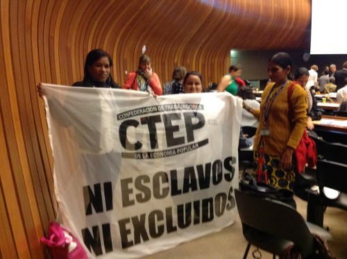 cartonera de ctep en la oit