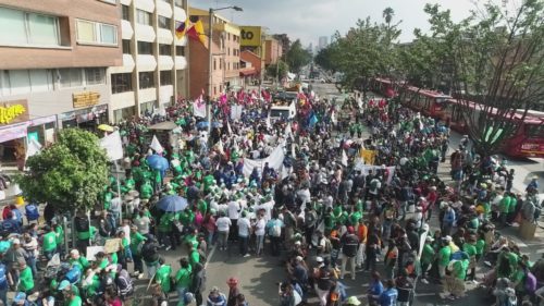 March 2nd, 2020 demonstration. Bogota (Colombia) for Global Waste Pickers day.