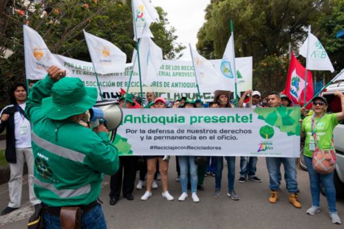 March 2nd, 2020 demonstration. Bogota, Colombia. Global Waste Pickers day.