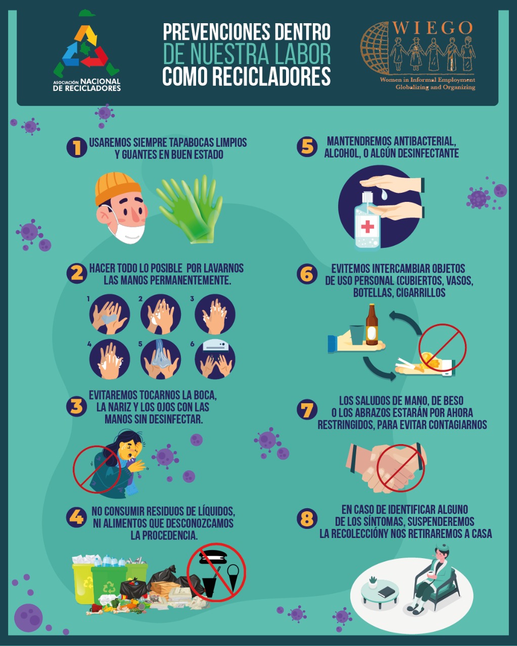 Prevención coronavirus COVID-19 general. ANR Colombia.