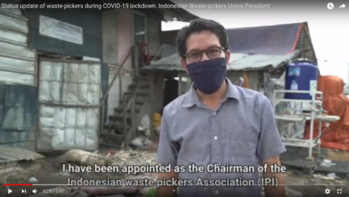 Indonesian Waste-pickers Union (IPI, http://www.si-ipi.com/) President, Prispolly Lengkong gives update of waste-pickers during COVID-19 lockdown.