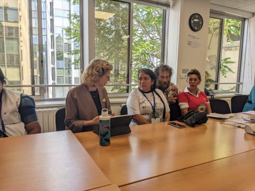 "You can not have environmental rights without human rights, nor human rights without environmental rights. And in between those are labor rights." -Inger Andersen, Executive Director of UNEP. Today our waste picker delegation met with UNEP Inger Andersen today at INC-2 in Paris.