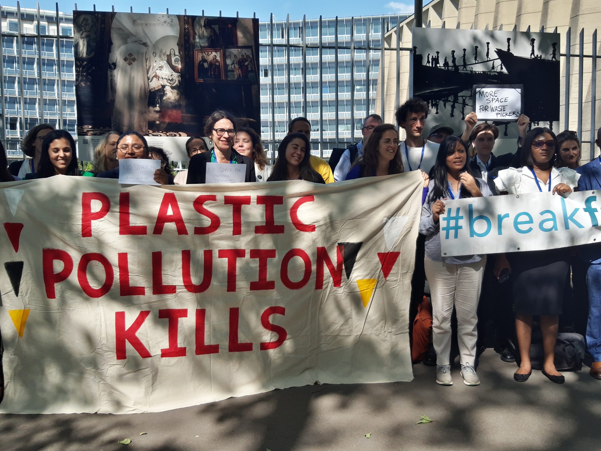 Protest action for lack of access to waste picker and other communities. INC-2, Paris, france. 2023