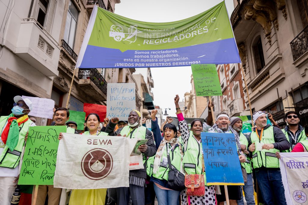 International Workers' Day march in Buenos Aires, Argentina. May 1st, 2024.