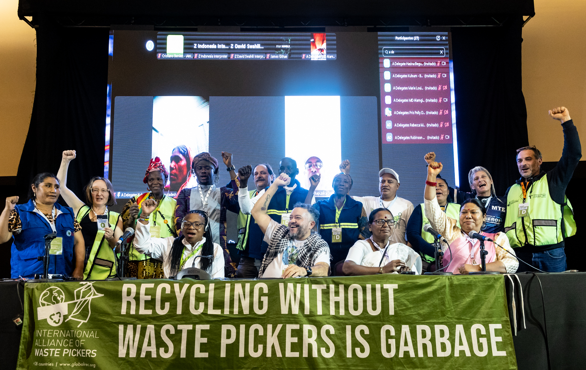 Office bearers and executive council presentation at IAWP 2024 Congress.